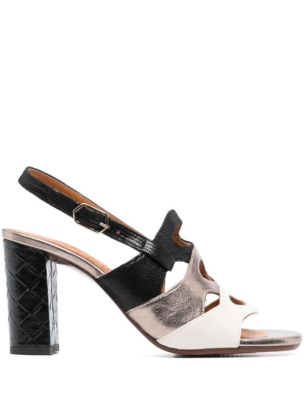 Chie Mihara 92mm Beliap colour block Panel Sandals Farfetch