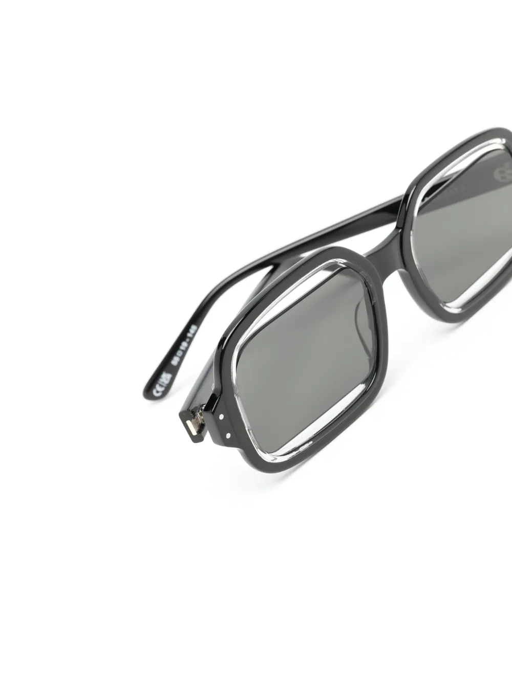 Henrik Vibskov Olga Square-frame Sunglasses In Black
