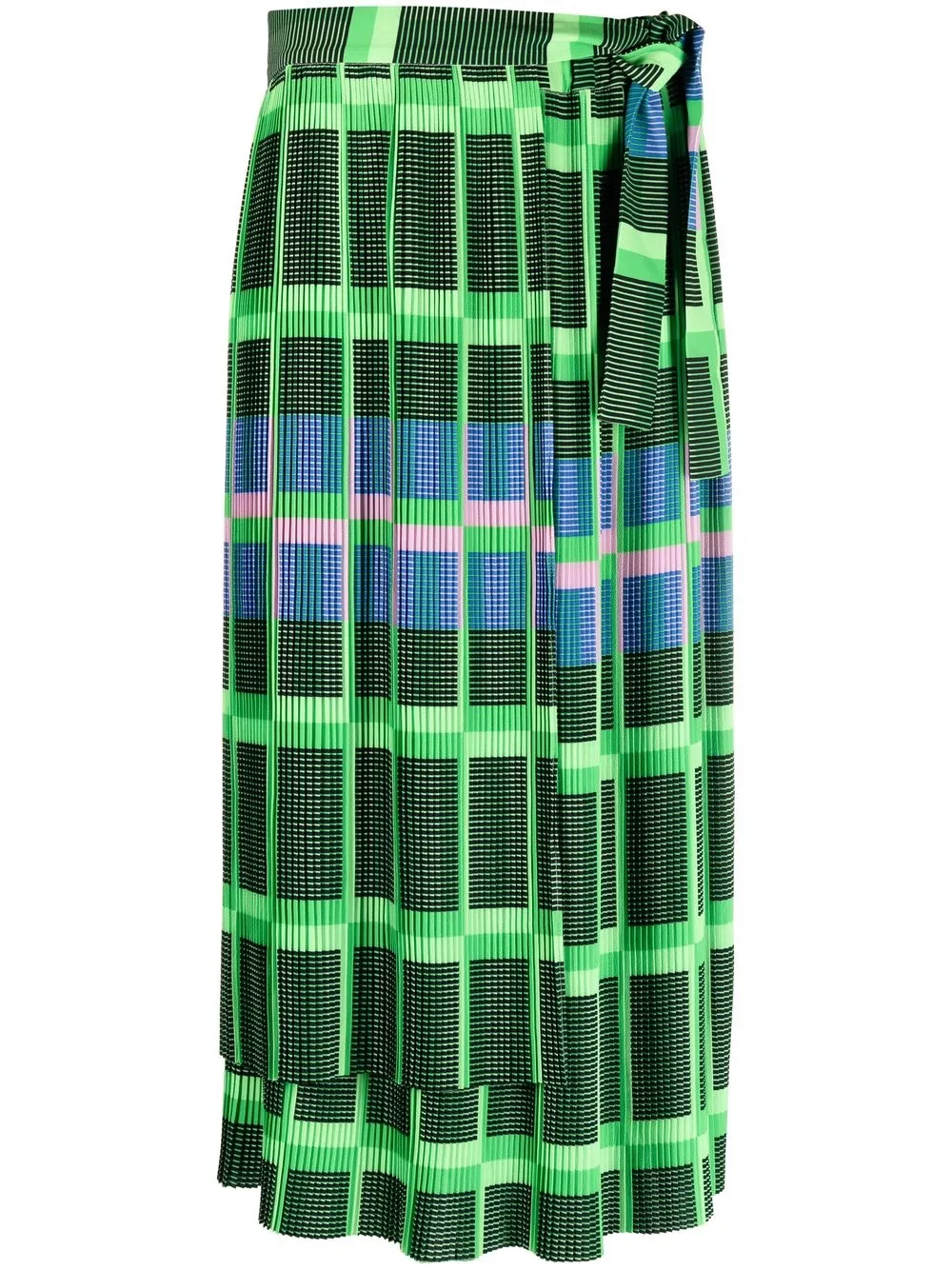 

Henrik Vibskov Lana plissé skirt - Green