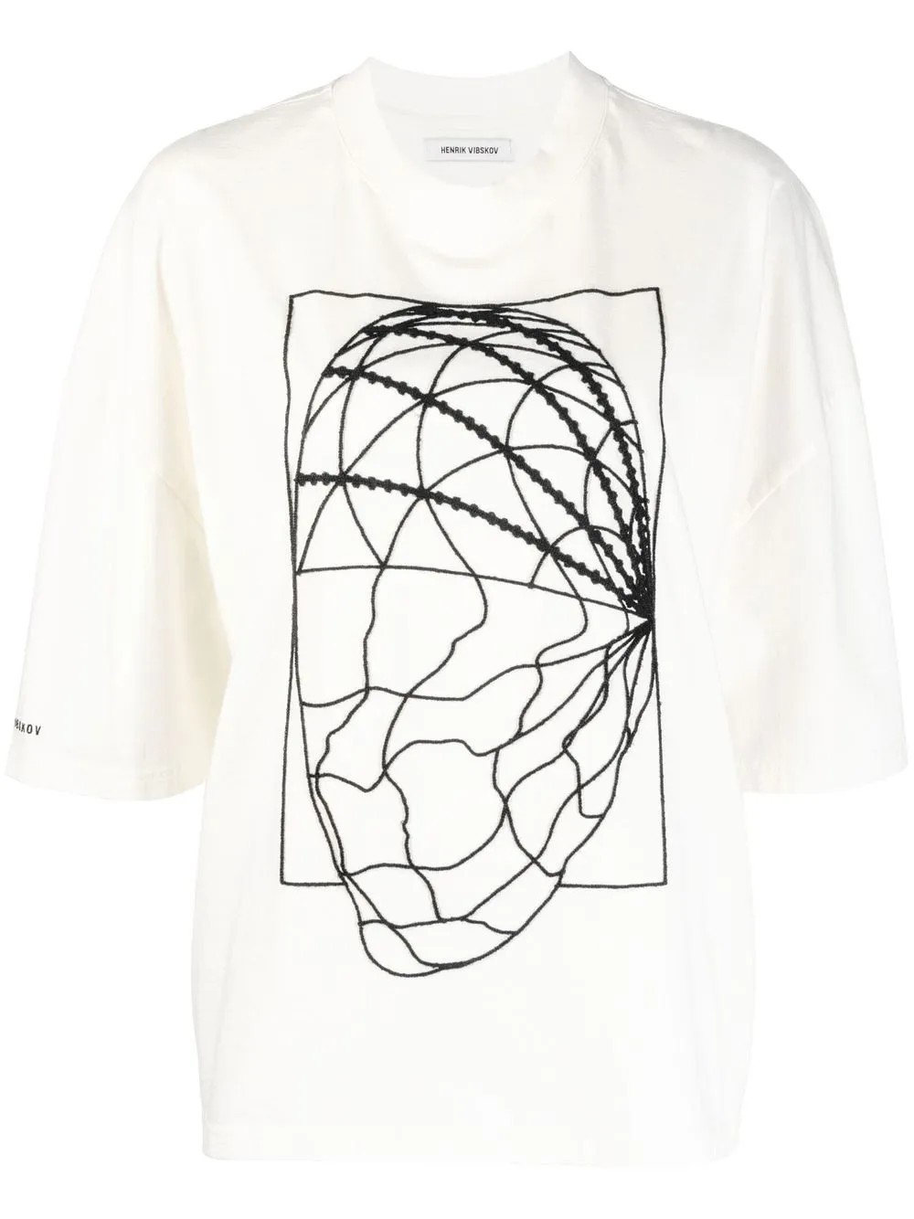 

Henrik Vibskov graphic-print short-sleeve T-shirt - White