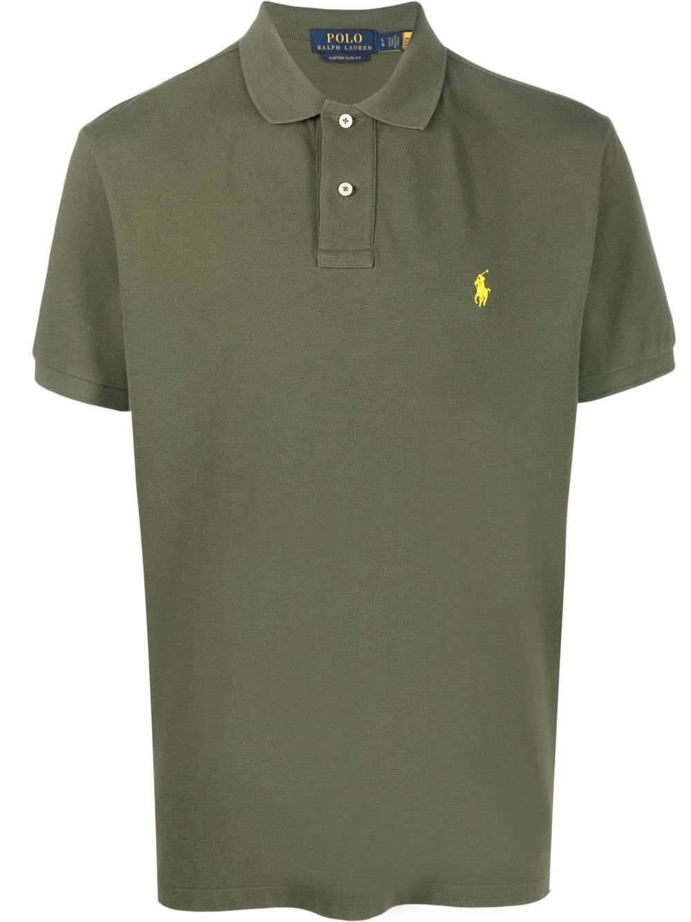 Polo Ralph Lauren Embroidered-logo Short-sleeved Polo Shirt In Green