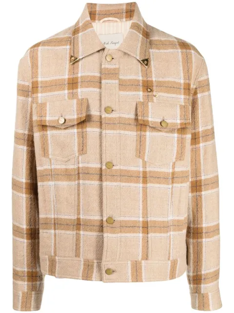 Nick Fouquet sobrecamisa con cuadros estampados