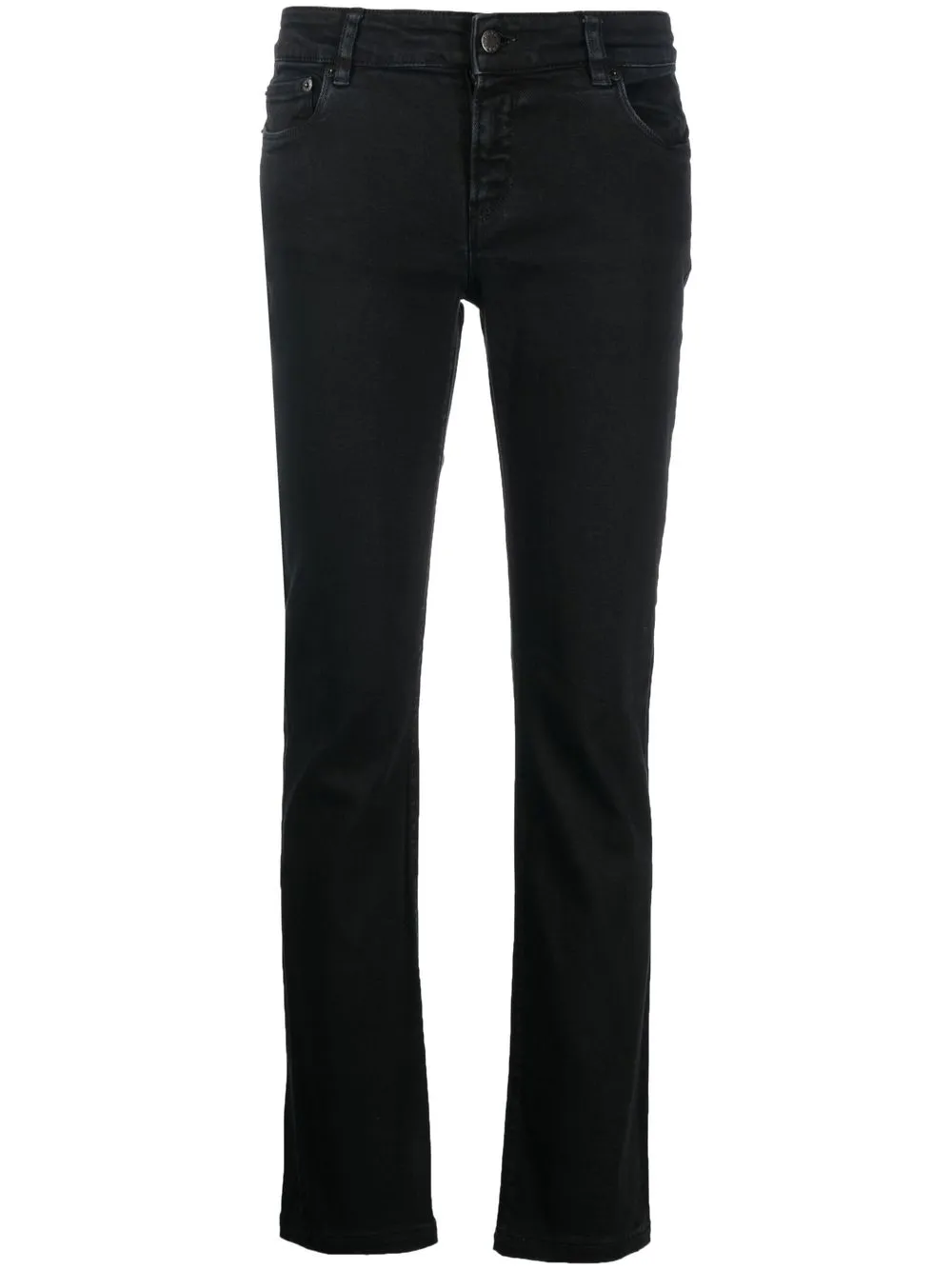 

Prada Pre-Owned skinny jeans con parche del logo 2010 - Negro