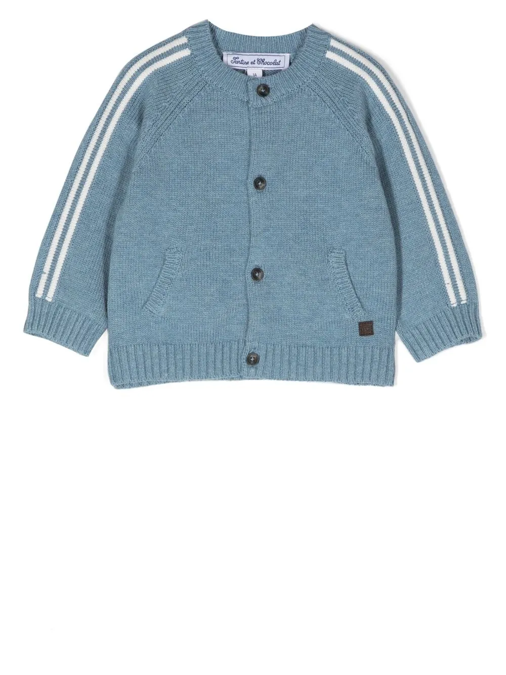 

Tartine Et Chocolat long-sleeve crew-neck cardigan - Blue