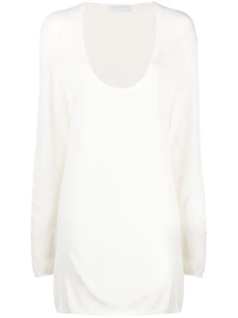 Prada Pre-Owned 2000s longline plunge T-shirt