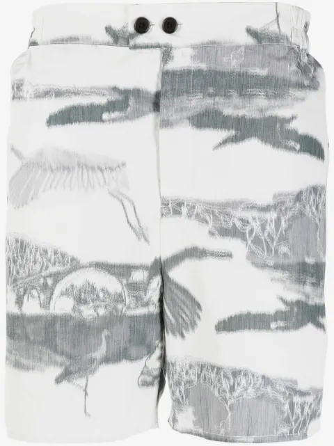 Henrik Vibskov bermudas con estampado gráfico