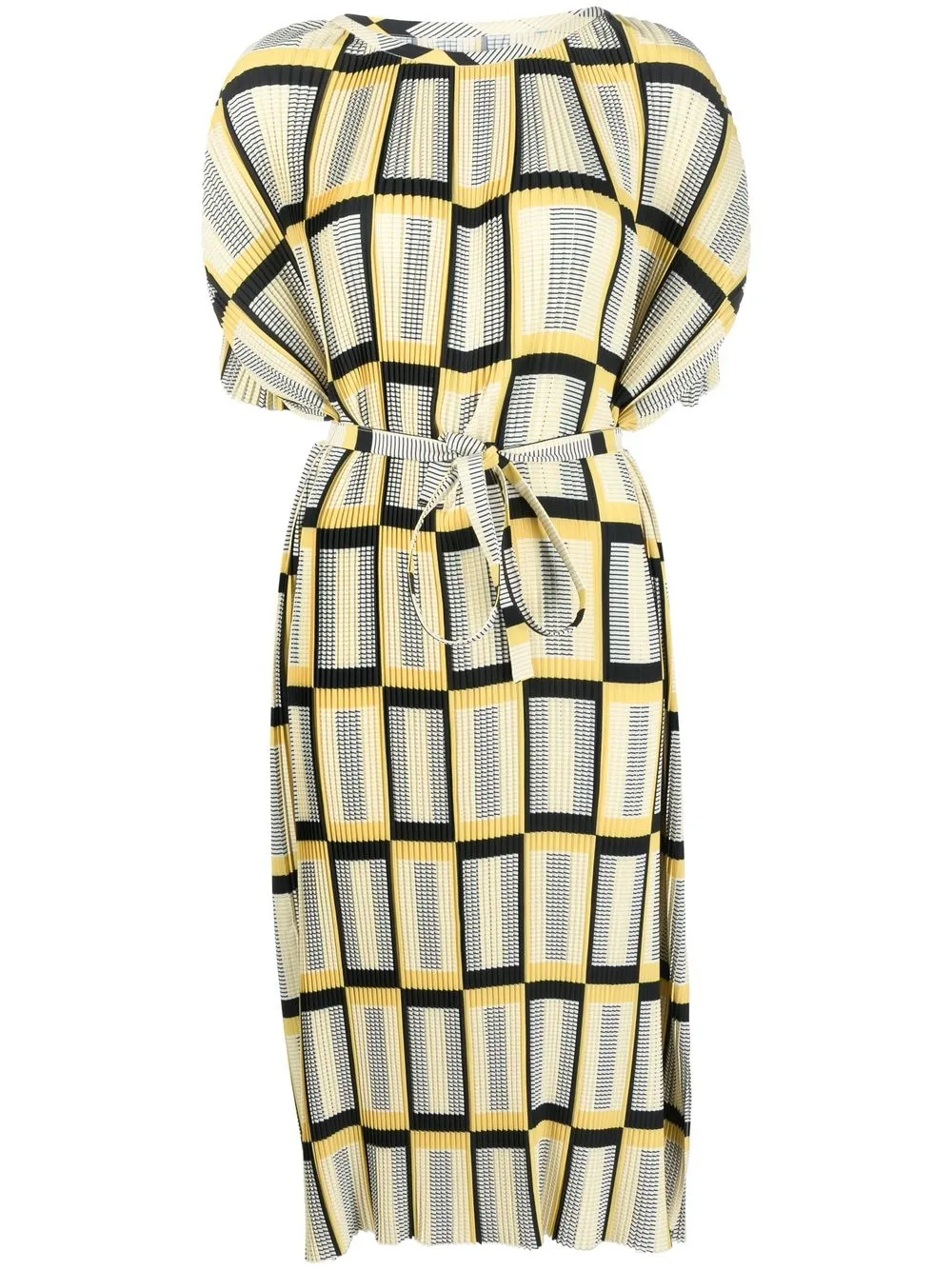 

Henrik Vibskov Pina plissé midi dress - Yellow