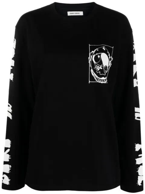 Henrik Vibskov graphic print long-sleeve T-shirt 