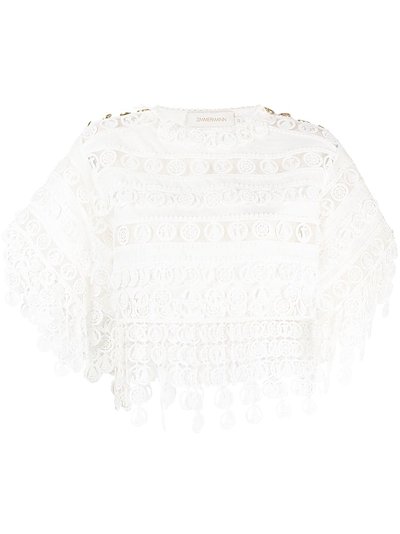 ZIMMERMANN - High Tide Nautical crop top