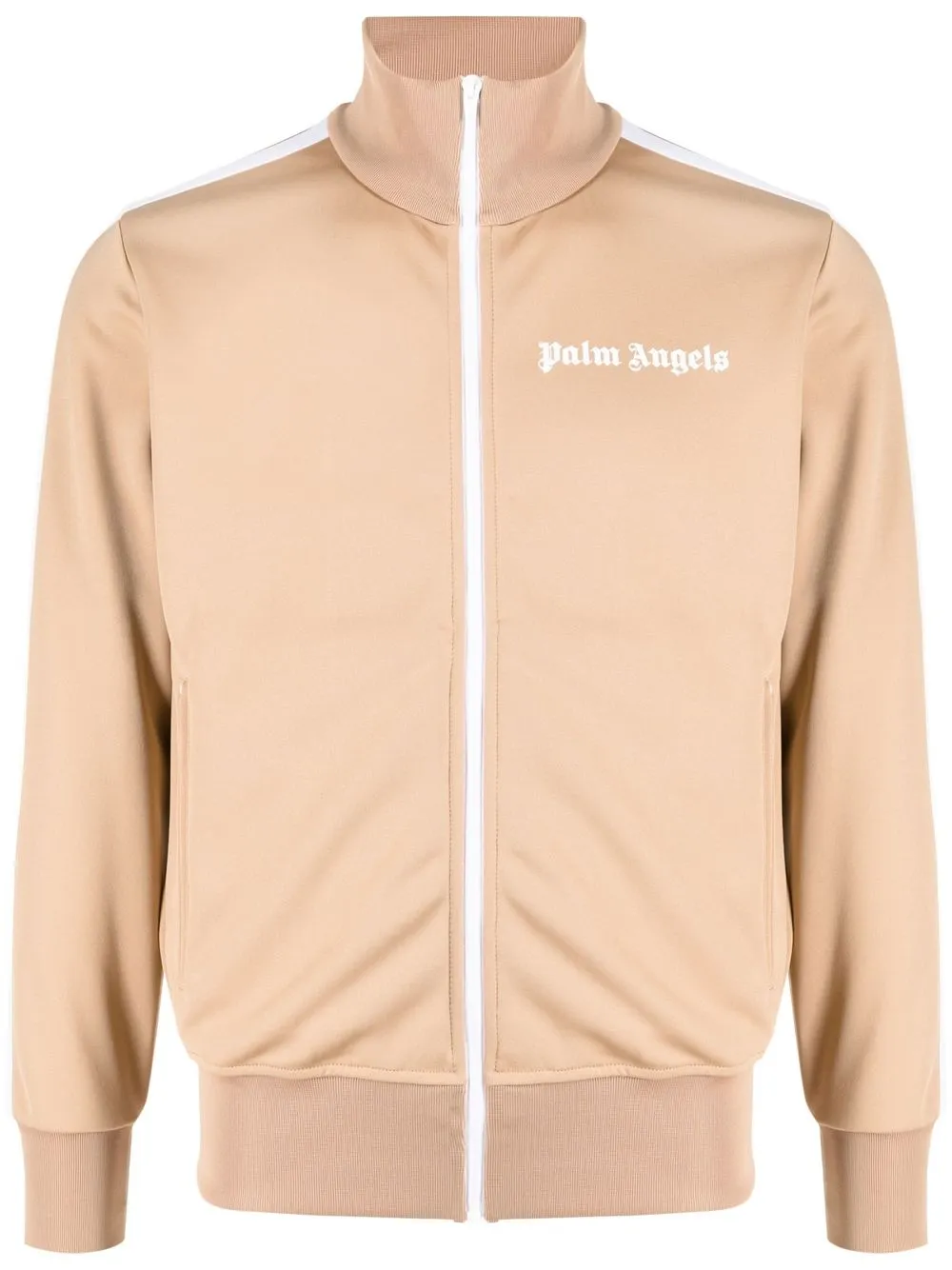 

Palm Angels logo-print track jacket - Neutrals