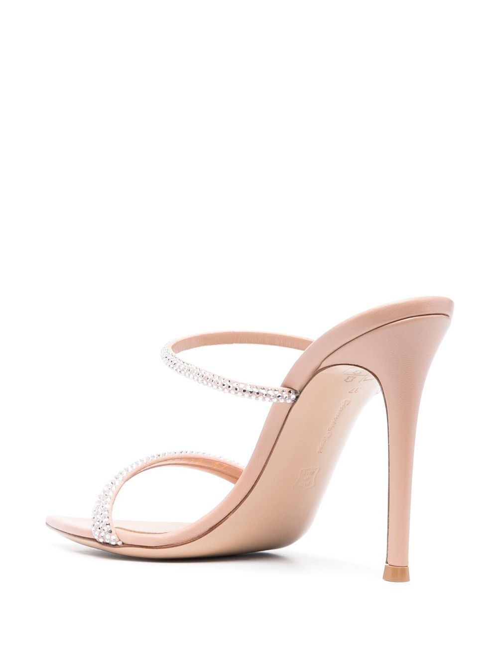 Shop Gianvito Rossi Cannes 105mm Suede Sandals In Neutrals