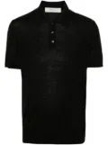 Golden Goose fine-knit polo shirt - Black