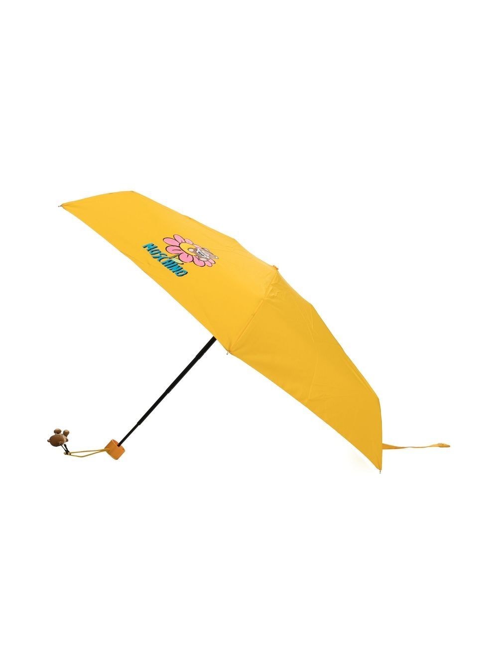 Shop Moschino Toy-bear Print Umbrella In Yellow