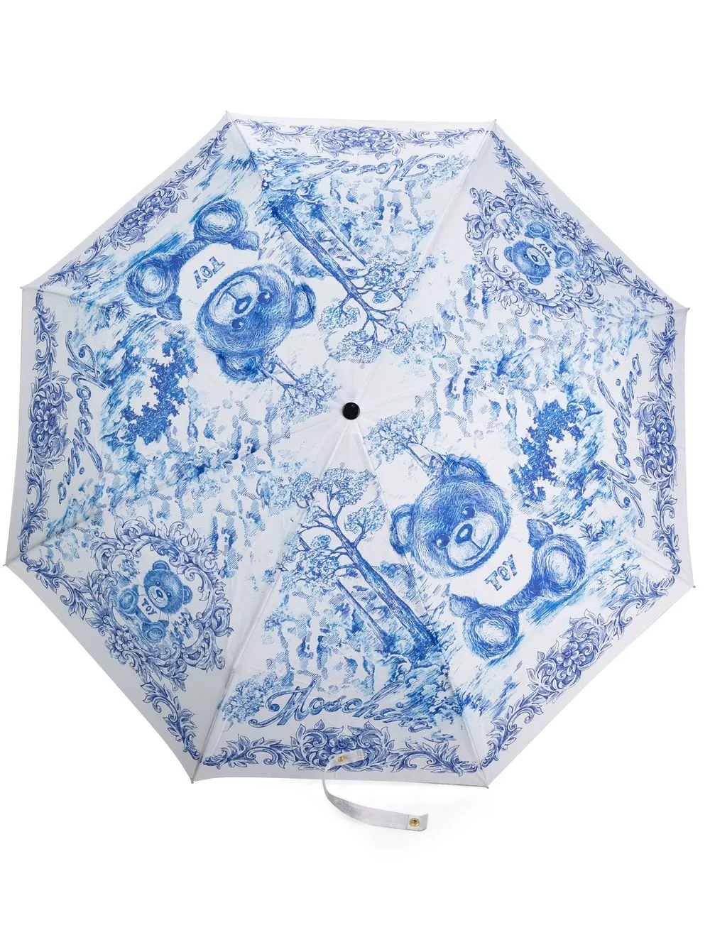 

Moschino teddy-print umbrella - White