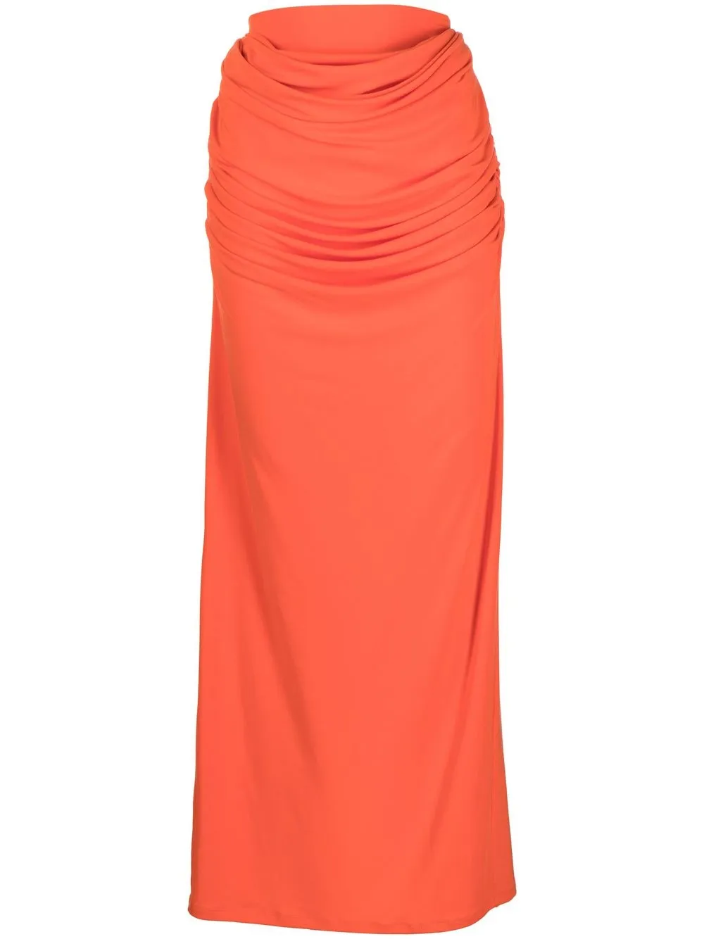 

Paris Georgia draped maxi skirt - Orange