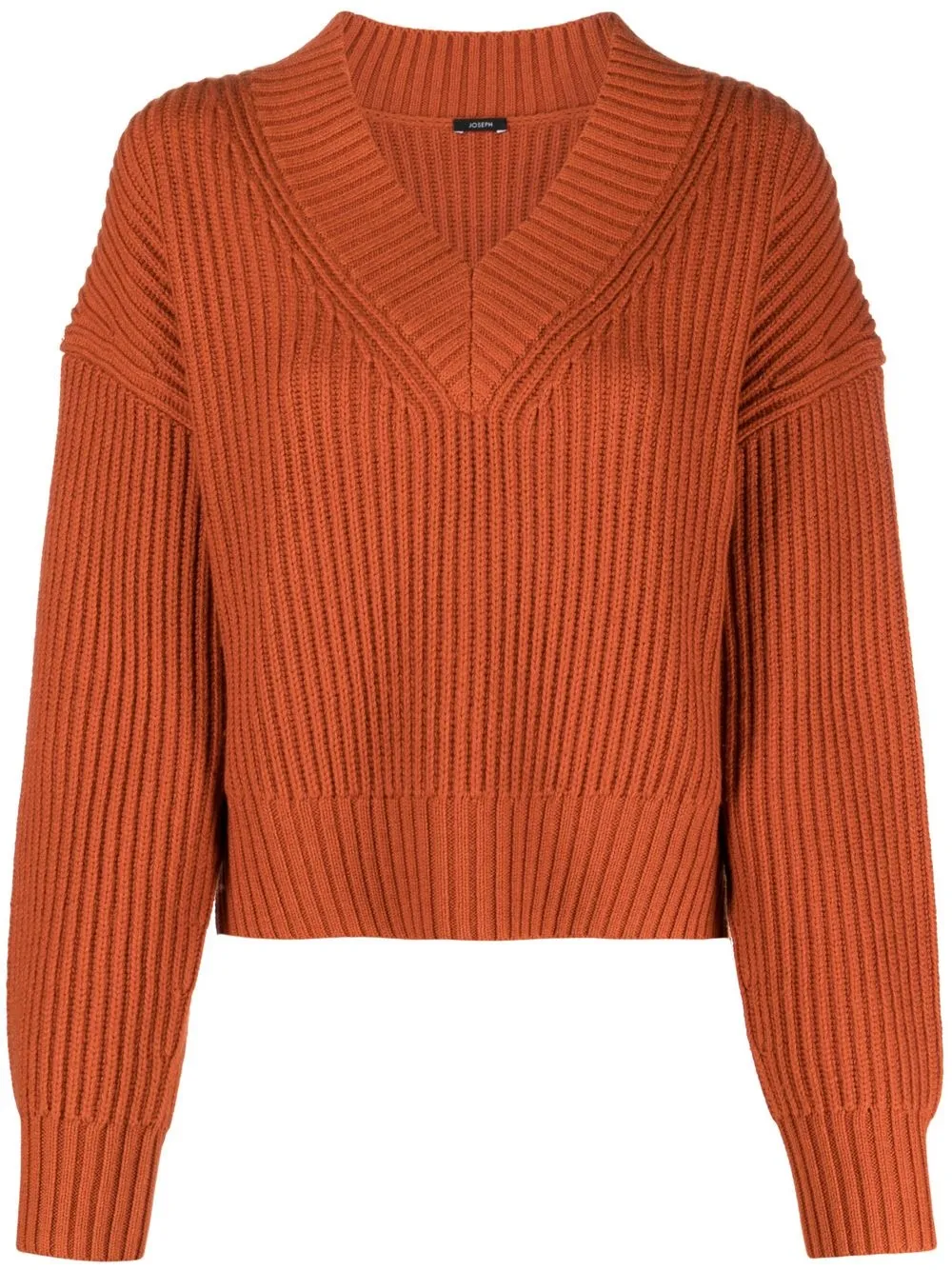 

JOSEPH ribbed V-neck jumper - Orange