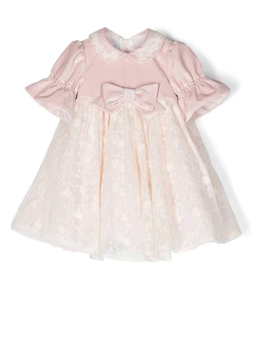 

Colorichiari embroidered bow-detail dress - Pink