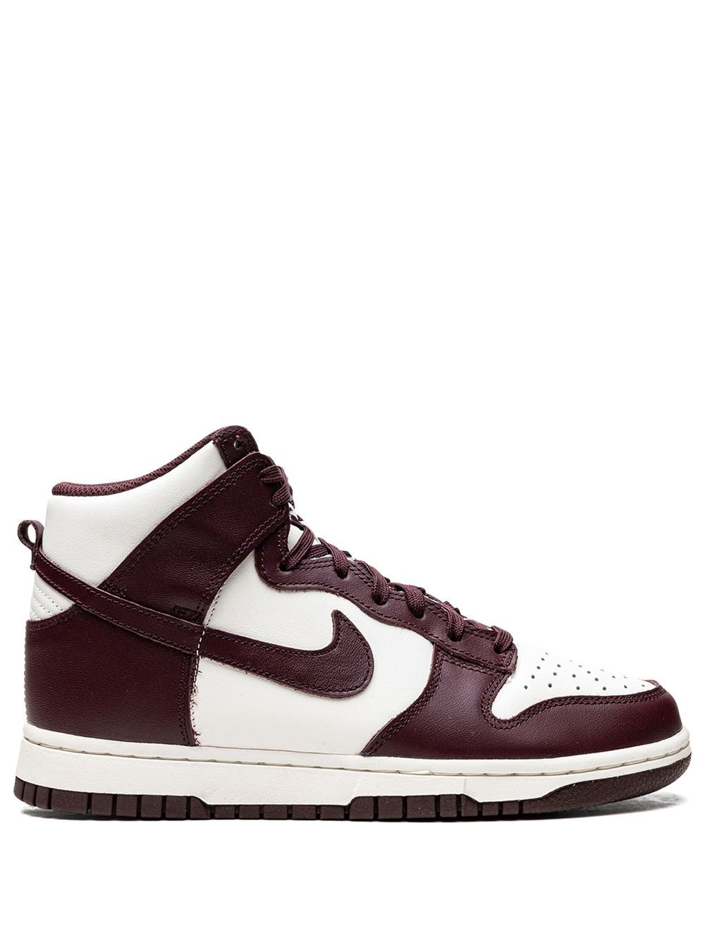 Nike Dunk High "burgundy Crush" Sneakers In White