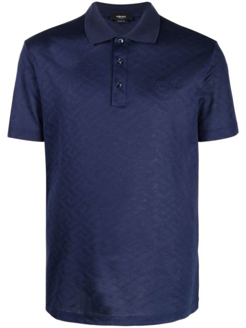 versace blue polo