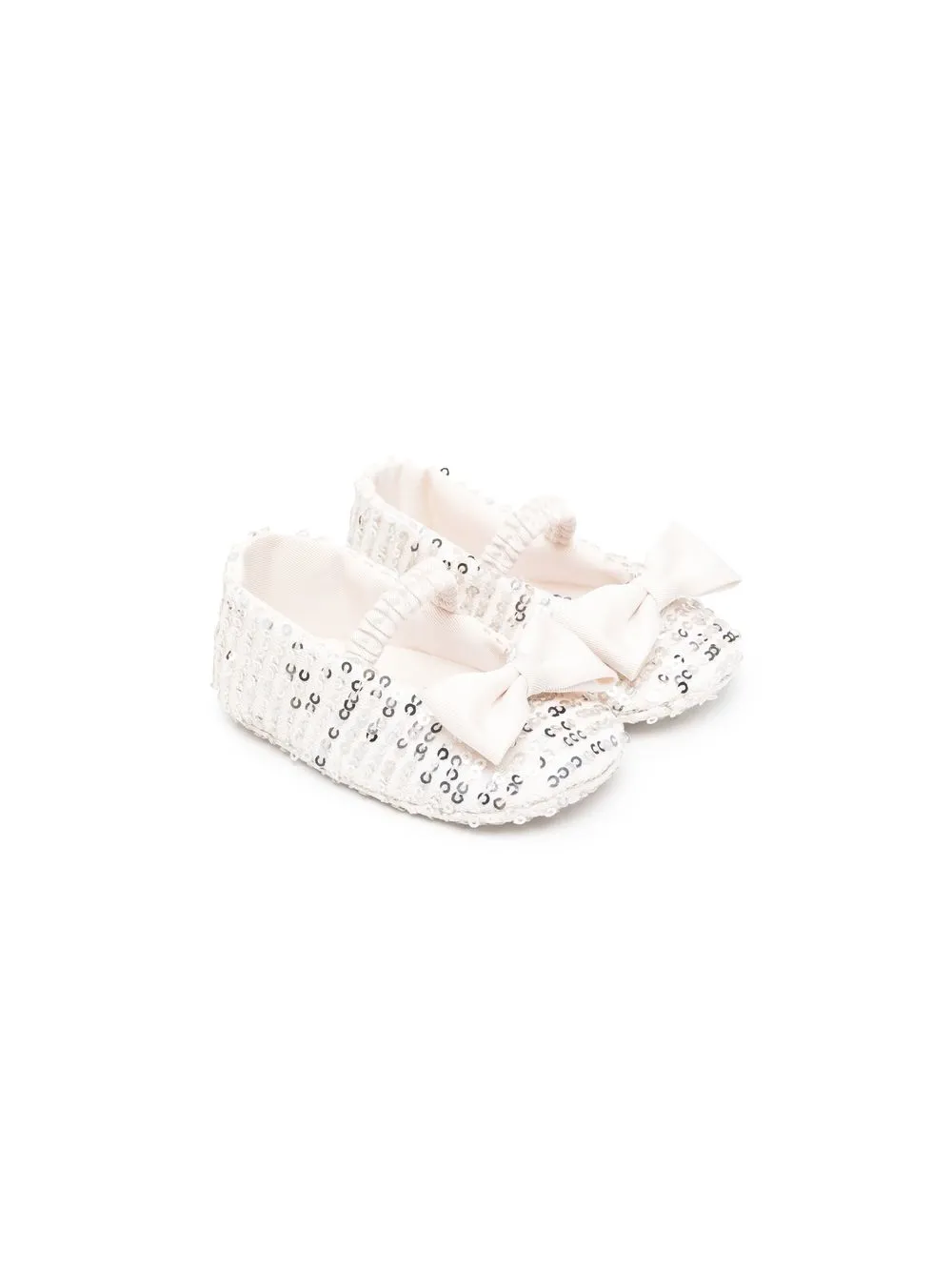 

Colorichiari sequin-embellished bow-detail pre-walkers - White
