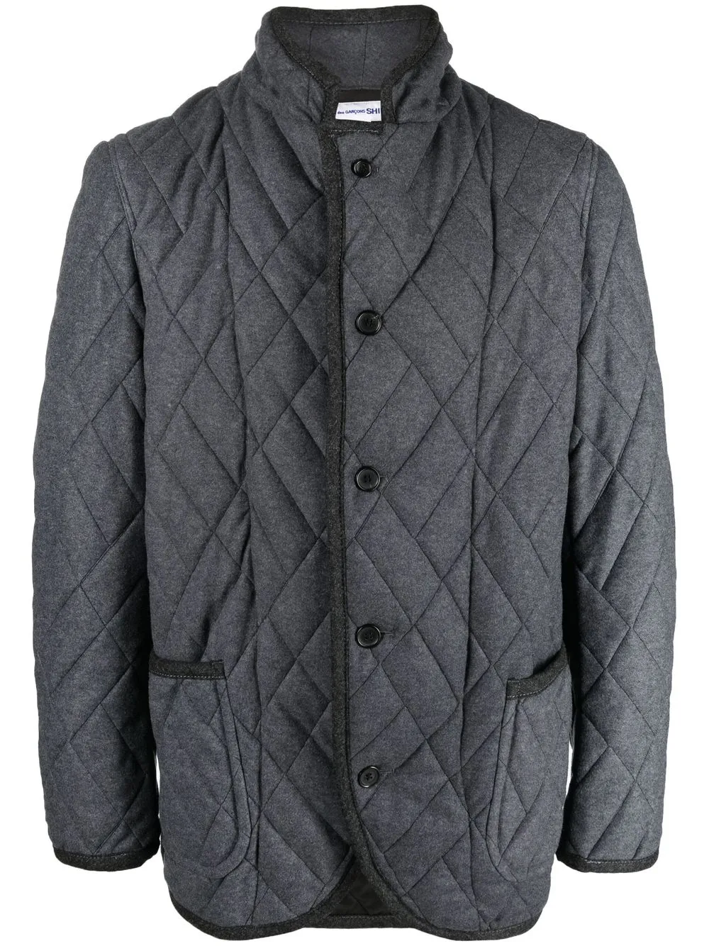 

Comme Des Garçons Shirt quilted-finish button-down jacket - Grey