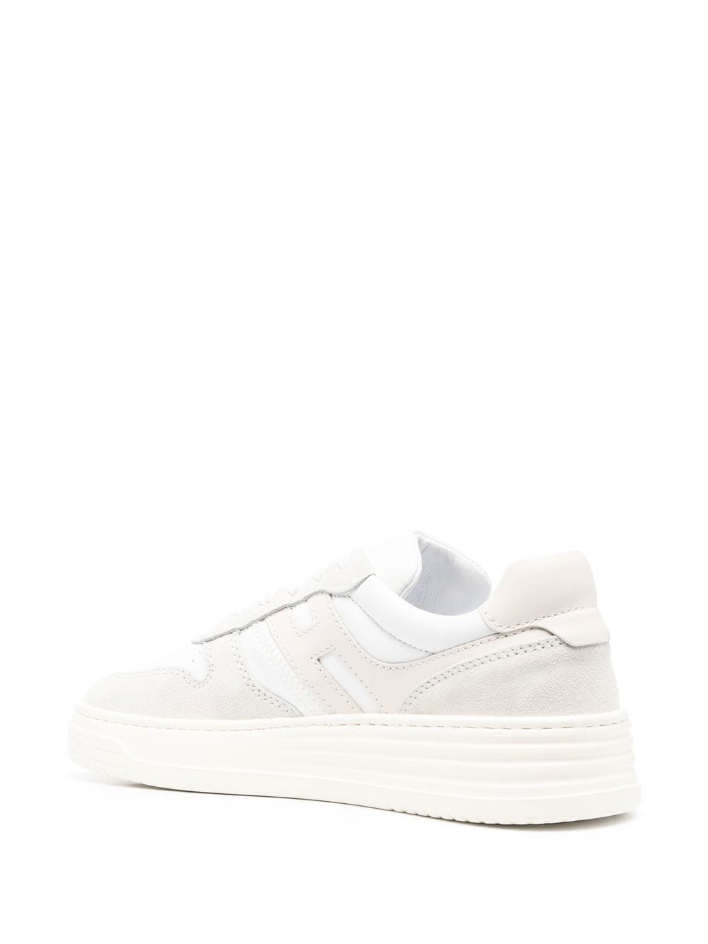 Shop Hogan Lace-up Low-top Sneakers In White