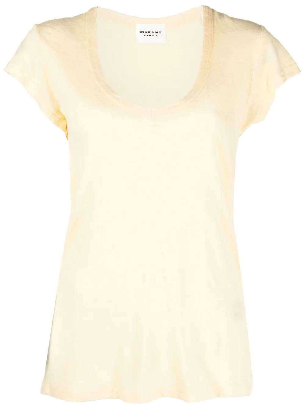 

Isabel Marant Étoile scoop-neck T-Shirt - Yellow