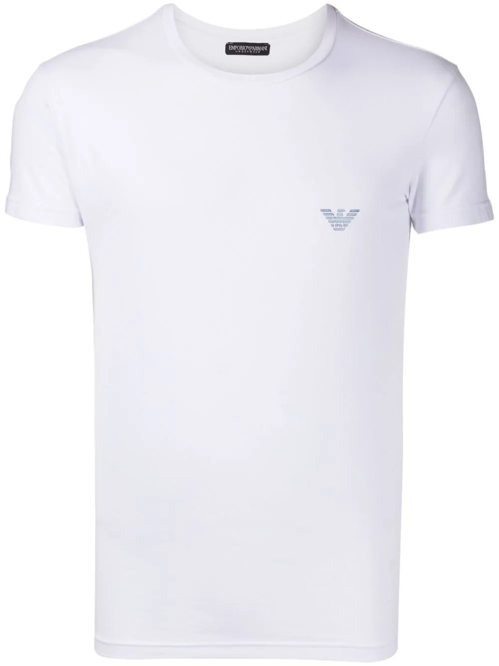 

Emporio Armani logo-embroidered cotton T-shirt - White
