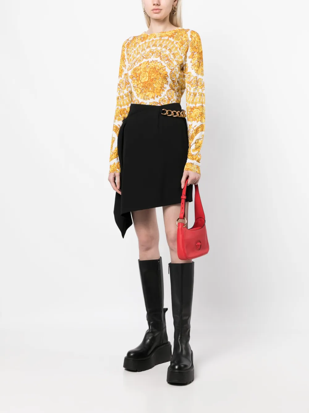 Versace Trui met Barocco-print - Wit
