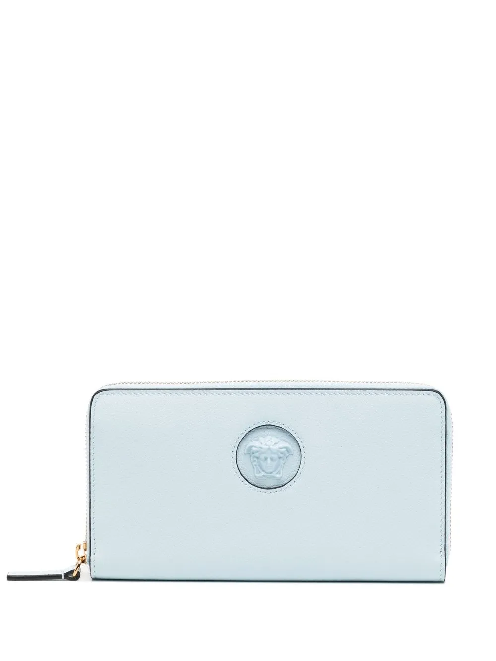 

Versace Medusa plaque long wallet - Blue