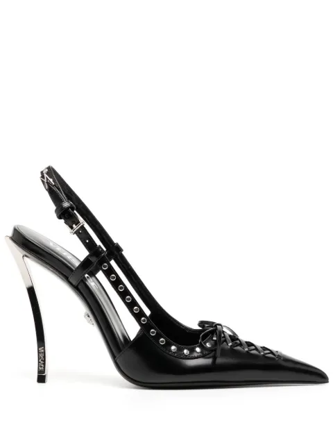 Versace Pinpoint 120mm lace-up pumps