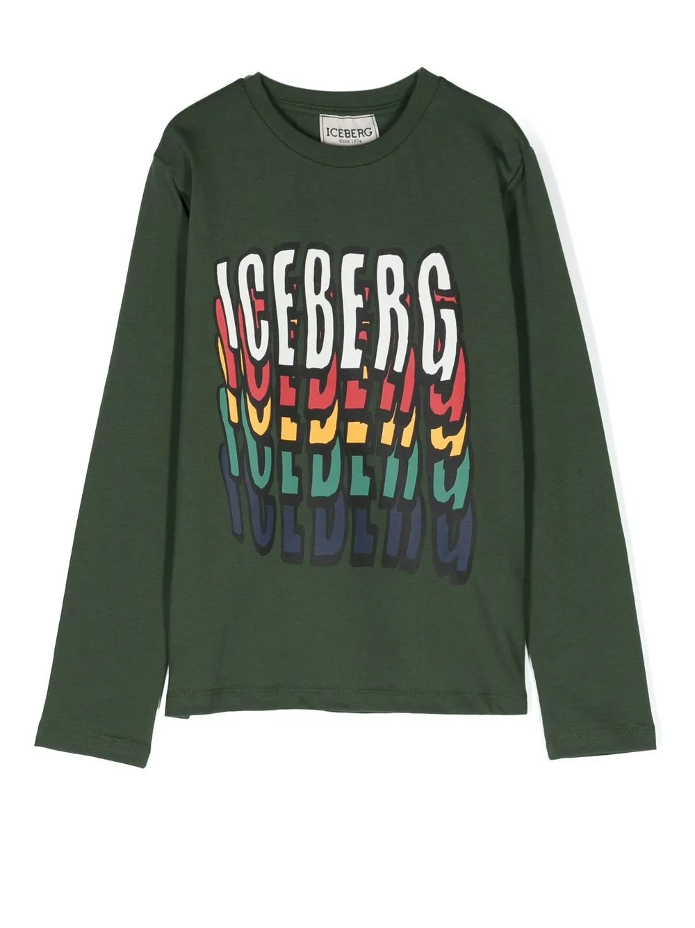 

Iceberg Kids logo-print sweatshirt - Green