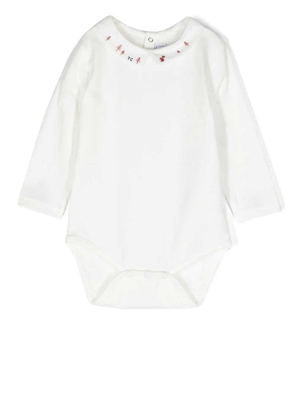 

Tartine Et Chocolat tree-embroidered bodysuit - White