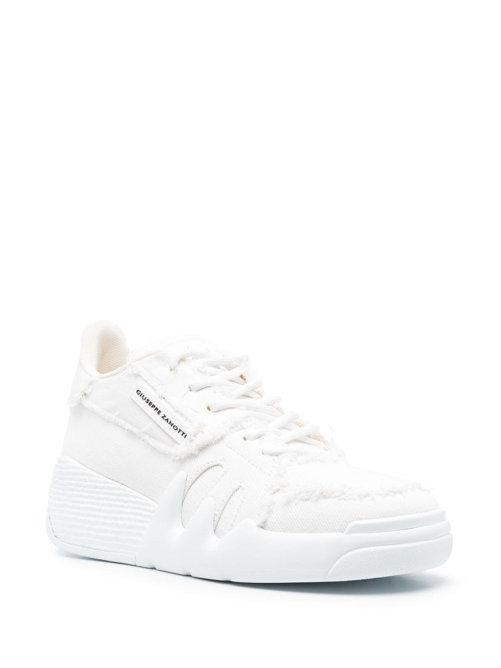 Image 2 of Giuseppe Zanotti Talon frayed-trim sneakers