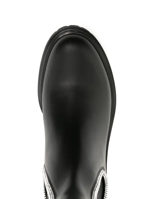 Gianvito Rossi Crystal Chester ankle boots G7316920GOMCFB - 3