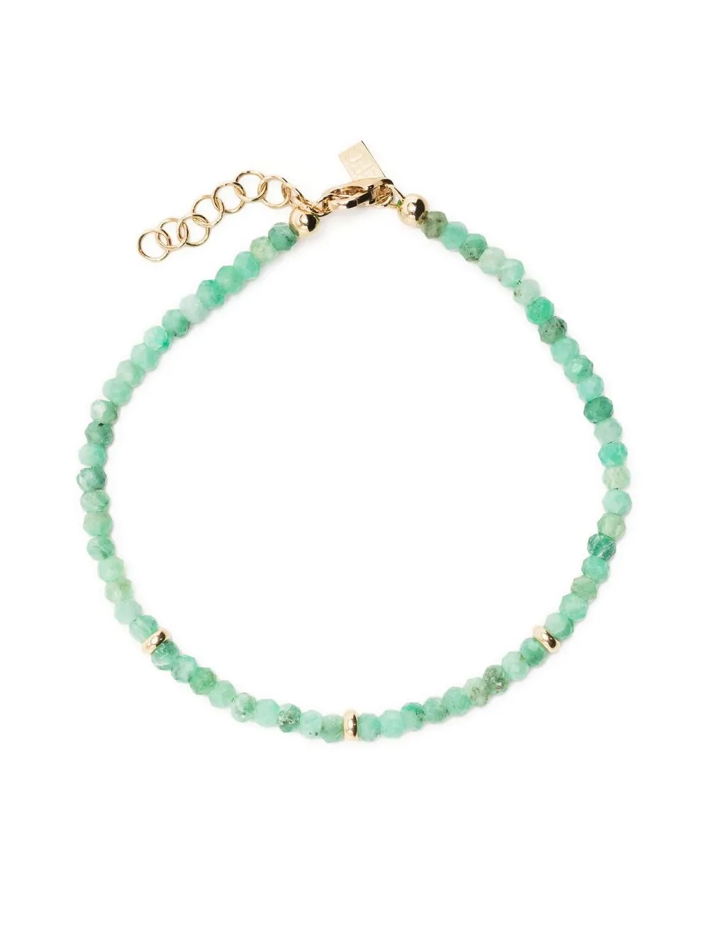 

Ef Collection 14kt yellow gold emerald bracelet