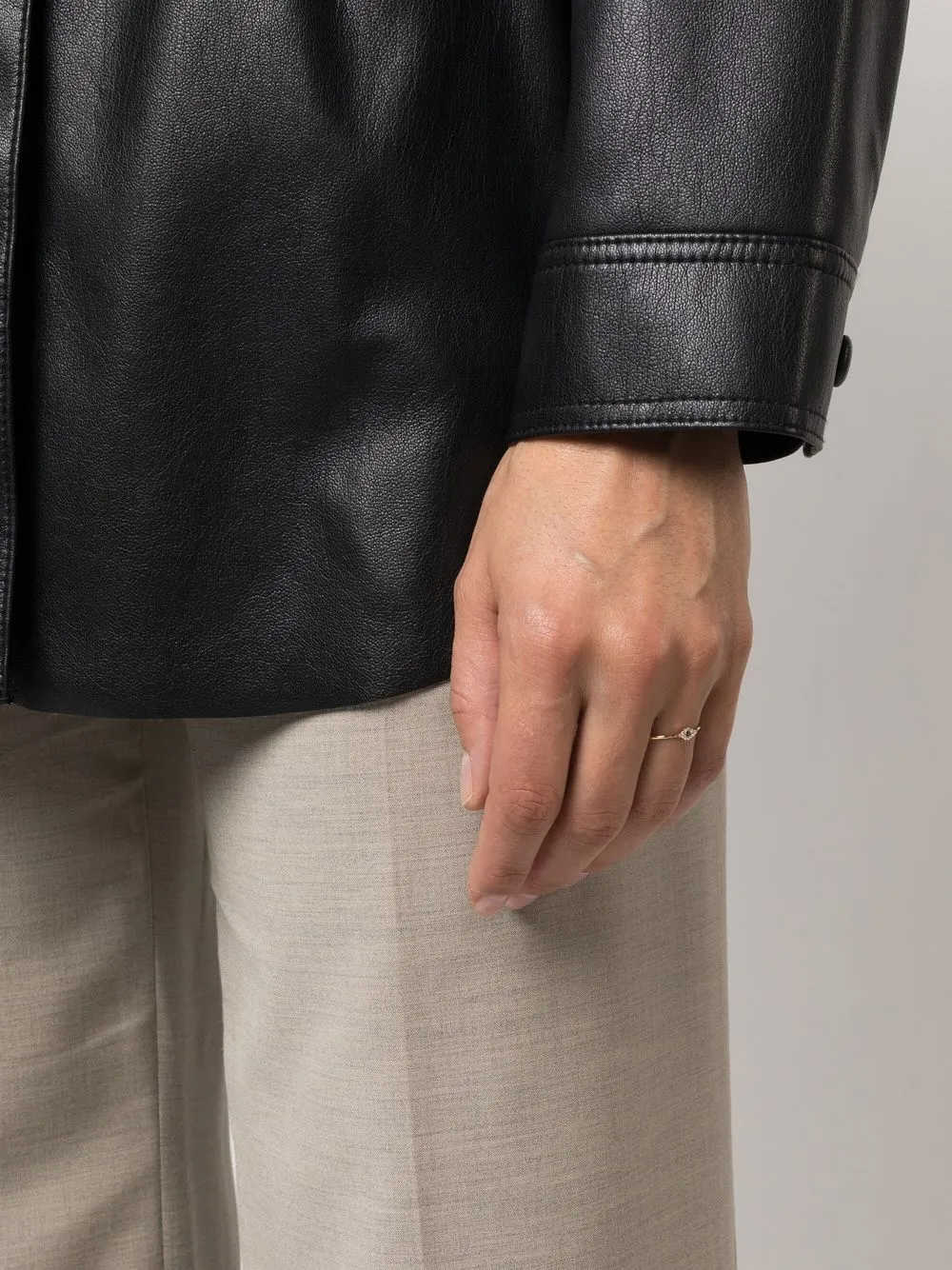 Ef Collection 14kt geelgouden ring