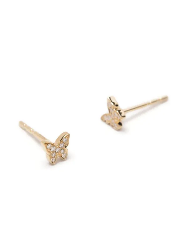 Baby gold hot sale diamond earrings