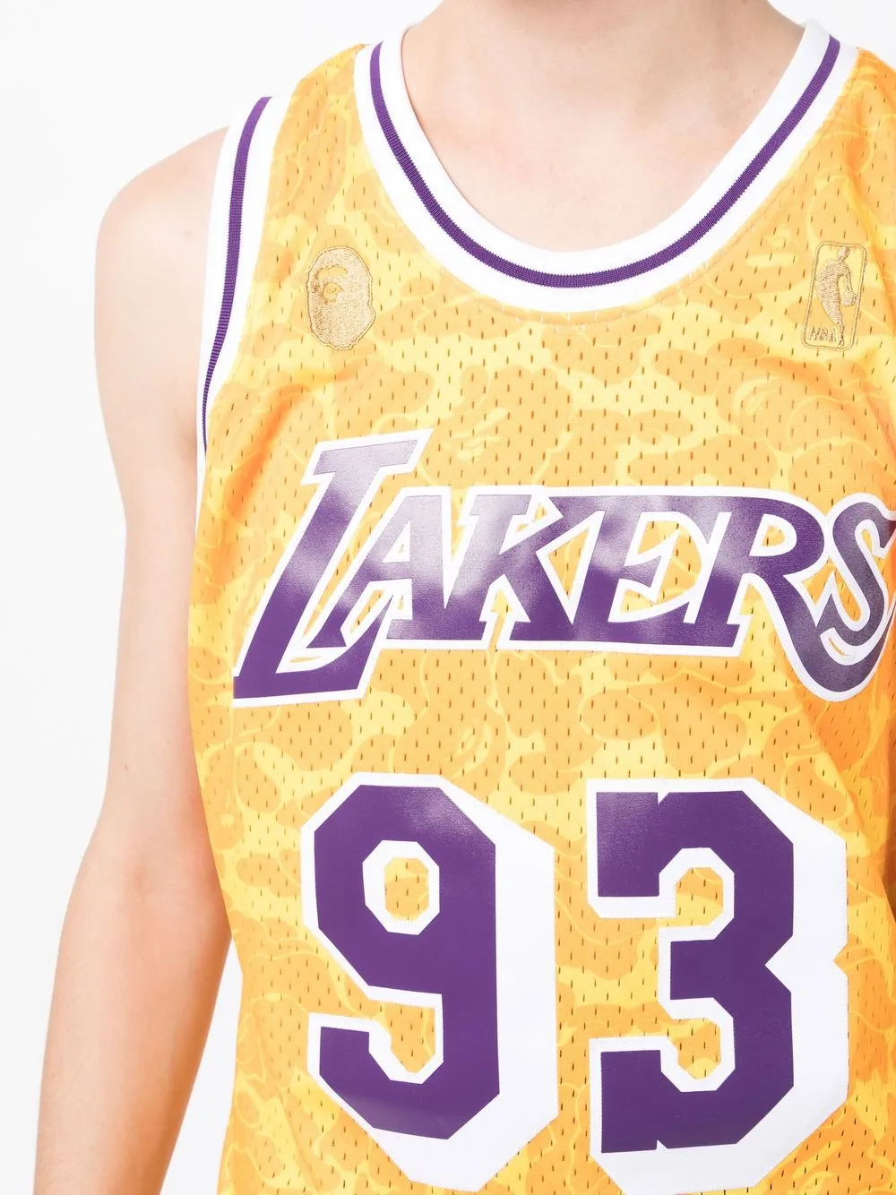 Los Angeles Lakers: Oversized Logo Sleeveless Jersey - Purple