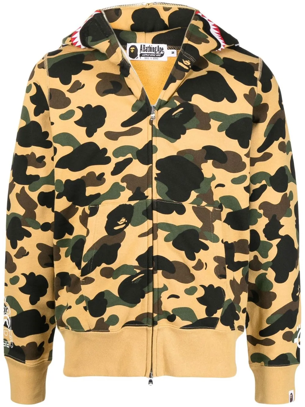 A BATHING APE® all-over camouflage-print Hoodie - Farfetch