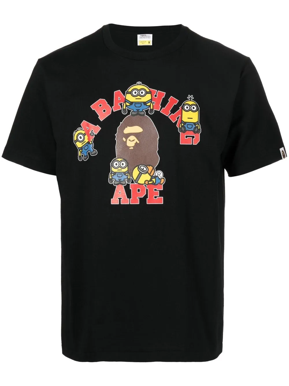 

A BATHING APE® logo-print cotton T-Shirt - Black