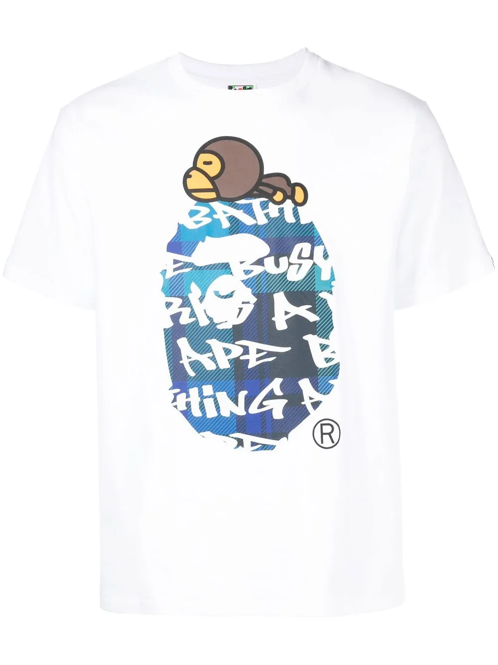 

A BATHING APE® graphic-print cotton T-Shirt - White