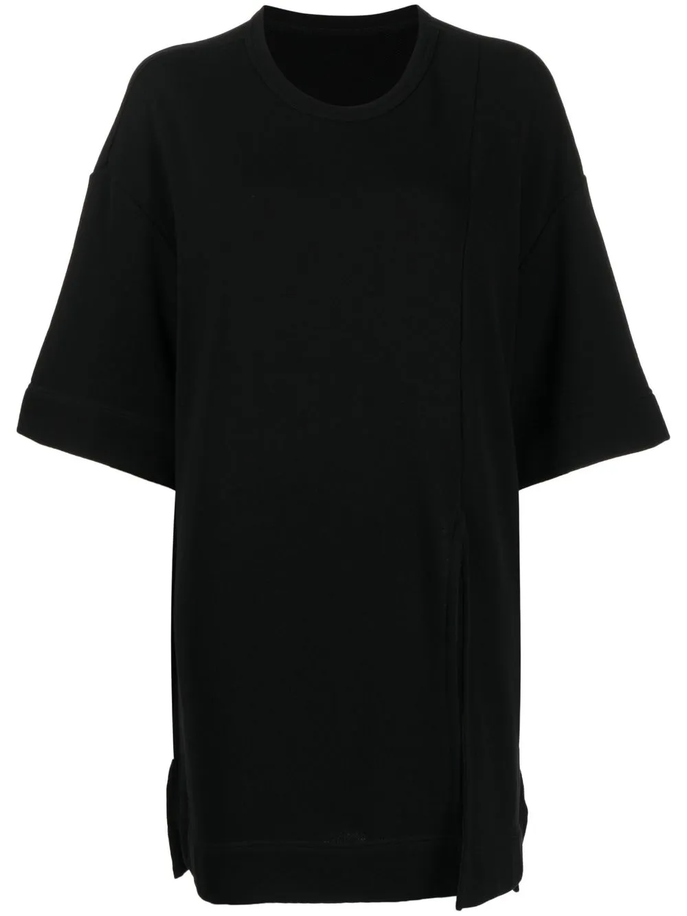 Yohji Yamamoto side slits oversized T-shirt - Black
