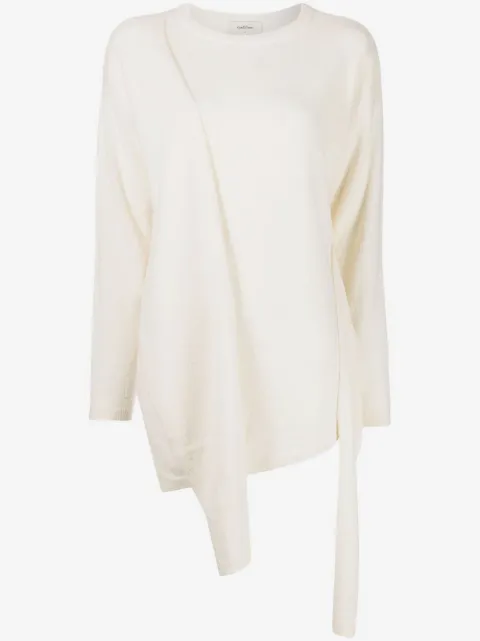 Onefifteen asymmetric-hem knitted top