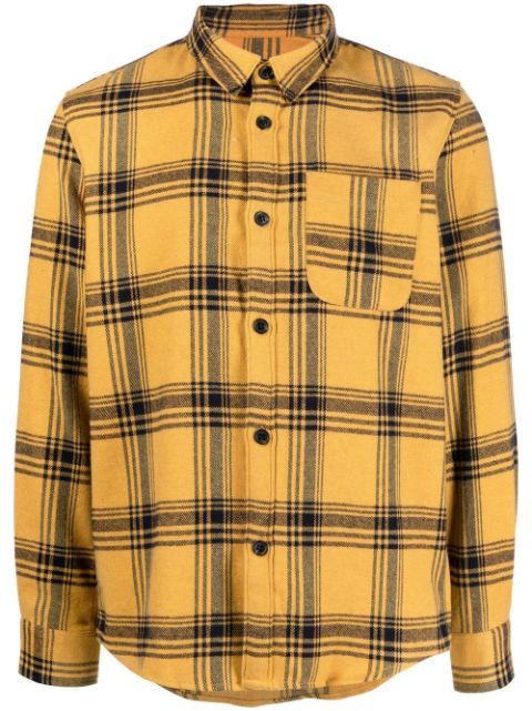 A.P.C. check-print long-sleeve shirt Men