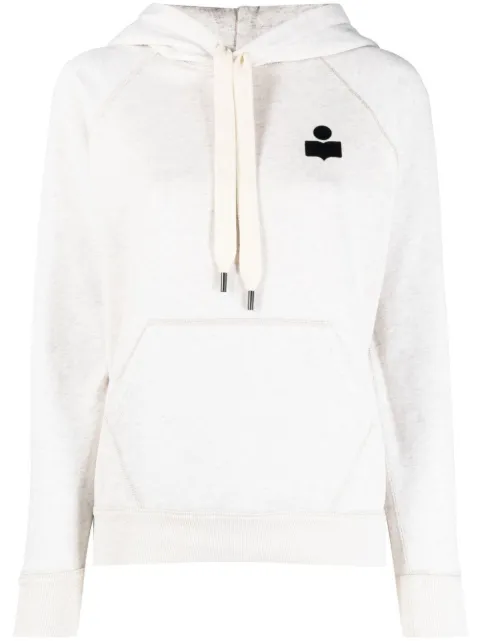 MARANT ÉTOILE Malibu flocked-logo hoodie