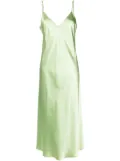 JOSEPH Clea satin slip dress - Green