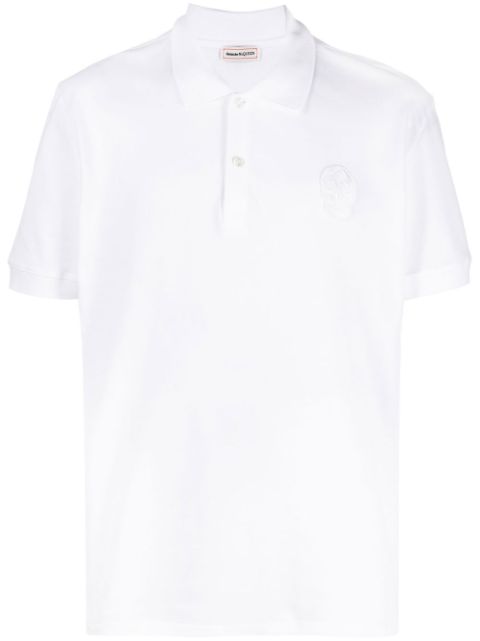 Alexander McQueen skull-patch polo shirt Men