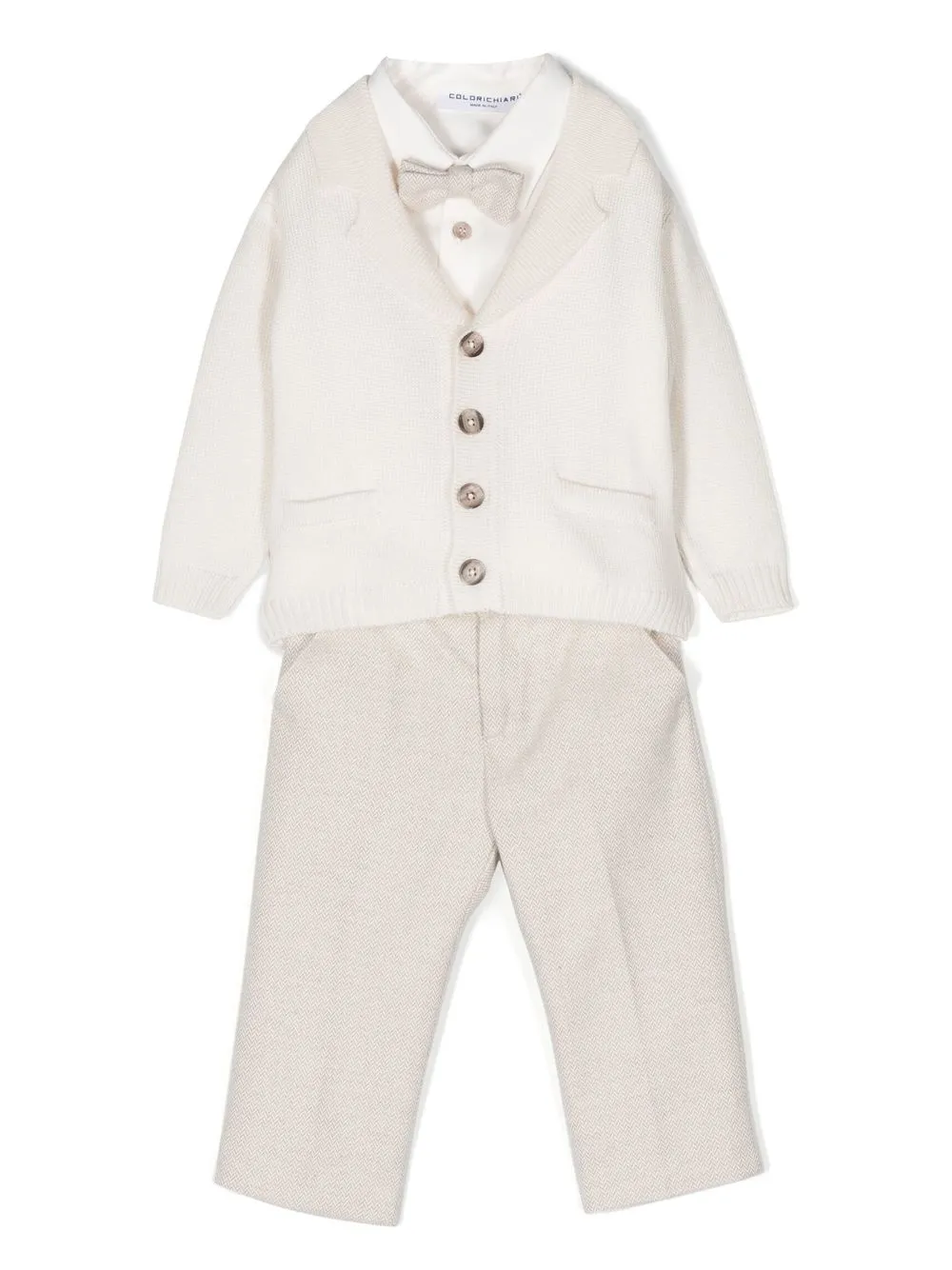 

Colorichiari cardigan and trouser set - Neutrals