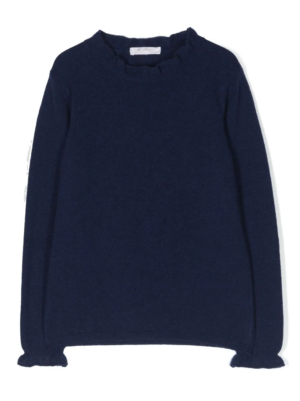 

Mariella Ferrari ruffle-trim jumper - Blue